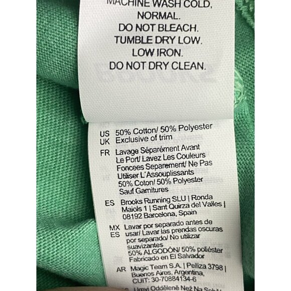 Brooks XS Green Run Merry Distance Graphic Long Sleeve Tshirt Ugly Sweater - Picture 8 of 10